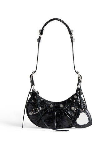 Balenciaga Women Borsa Le Cagole Xs Con Lavorazione Coccodrillo E Strass