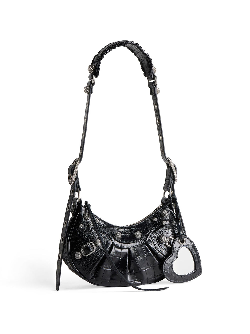 Balenciaga Women Borsa Le Cagole Xs Con Lavorazione Coccodrillo E Strass