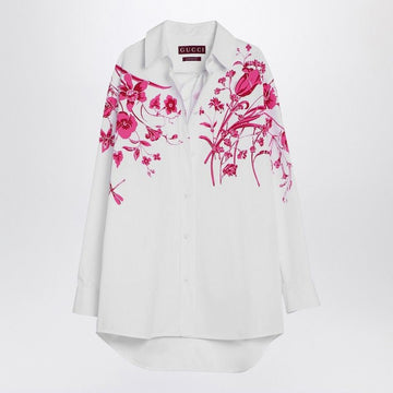GUCCI Floral Print Cotton Shirt for Women