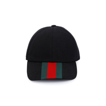 GUCCI Adjustable Baseball Cap with Web Detail