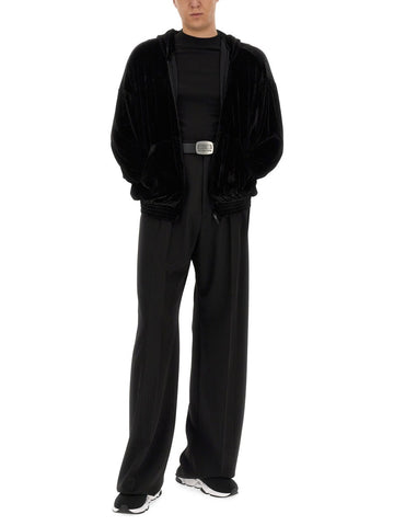 Balenciaga Men Velvet Sweatshirt