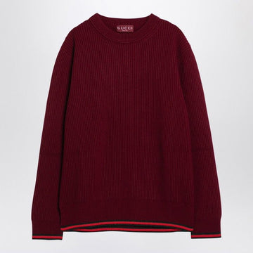 GUCCI Men's Wool and Cashmere Crew-Neck Jumper
