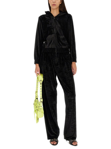 Balenciaga Women Bb Paris Zippered Sweatshirt