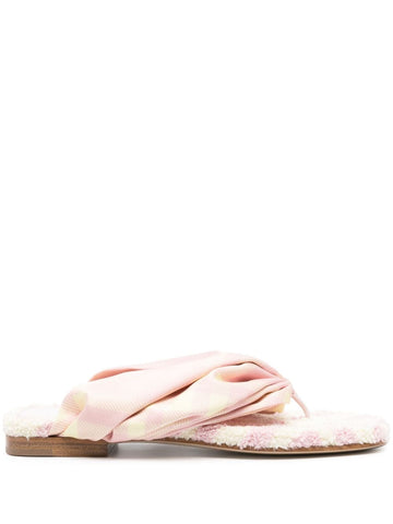 BURBERRY Check Thong Sandals for Women