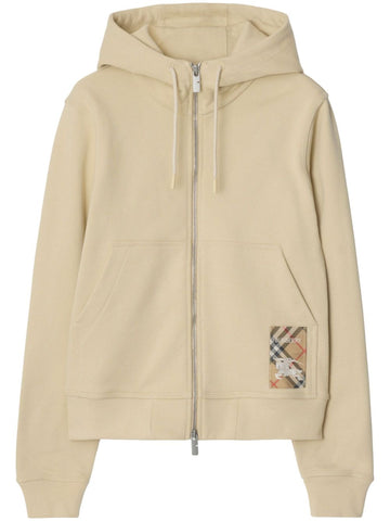 BURBERRY Cozy 100% Cotton Sweater with Vintage Check Logo