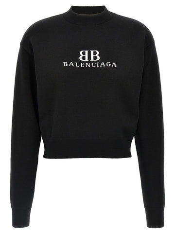 Balenciaga Women Logo Sweater