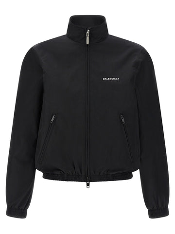 Balenciaga Women Logo Embroidery Jacket