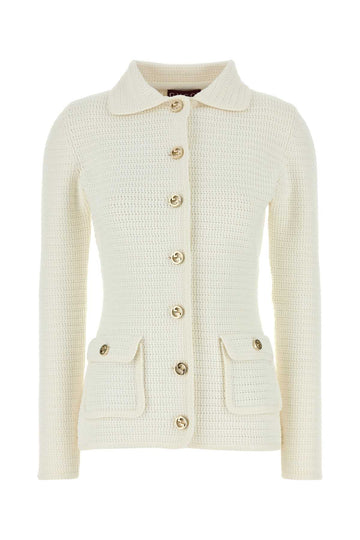 GUCCI Cotton Cardigan with Flap Pockets