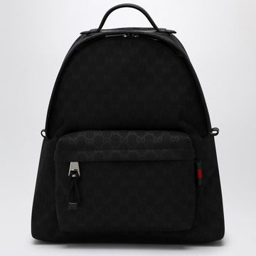 GUCCI Medium Fabric Backpack with Web Detail