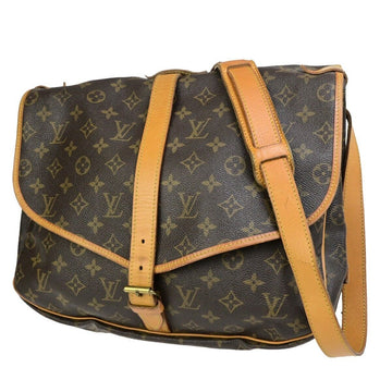 Louis Vuitton Saumur 35  Canvas Shoulder Bag