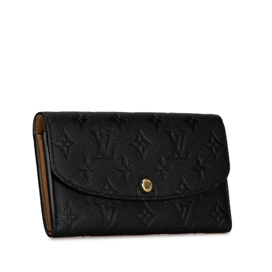 Louis Vuitton Monogram Empreinte  Noir Leather Long Wallet (Bi-Fold)