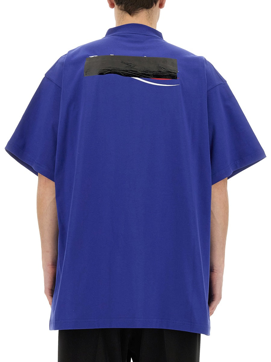 Balenciaga Men T-Shirt With Logo