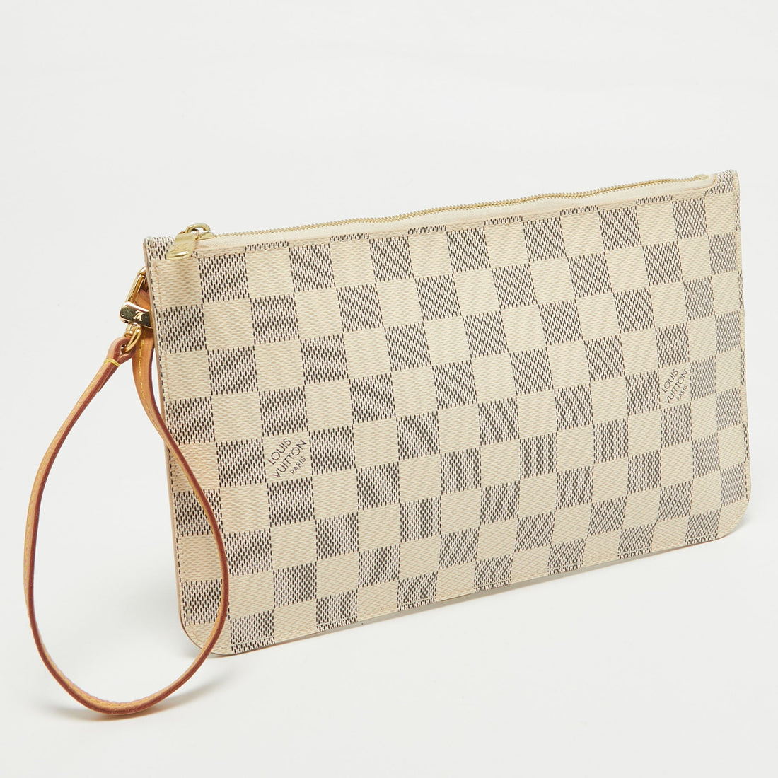 Louis Vuitton Damier Azur Canvas Neverfull Pm Zipped Pochette