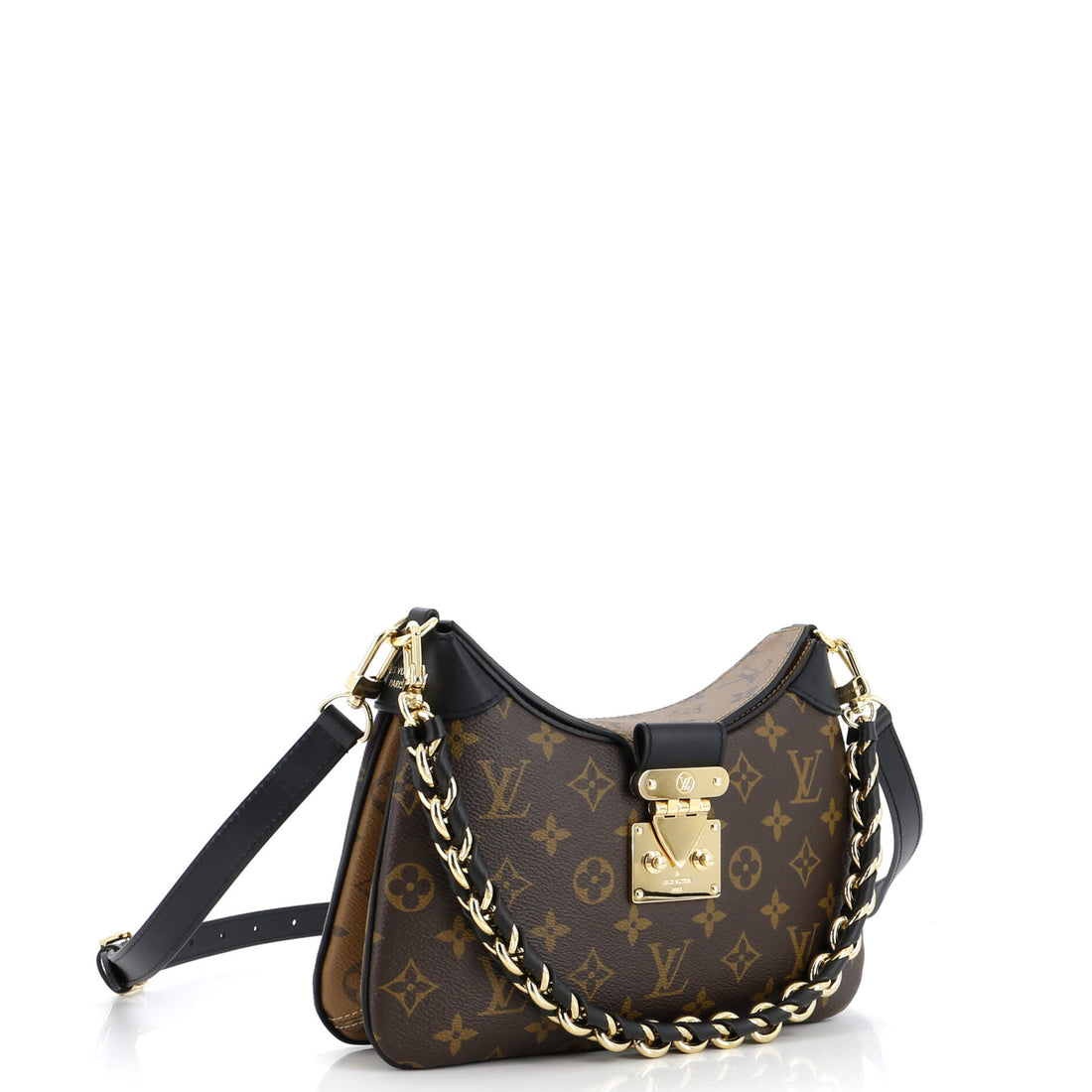 LV Twinny Handbag Monogram Canvas and Reverse Monogram Canvas with Leather