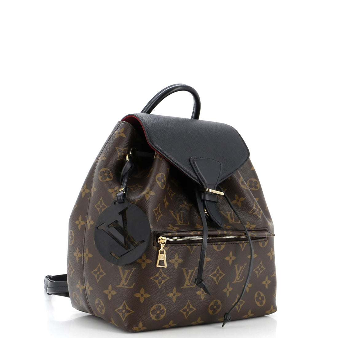 Montsouris NM Backpack Monogram Canvas with Leather PM