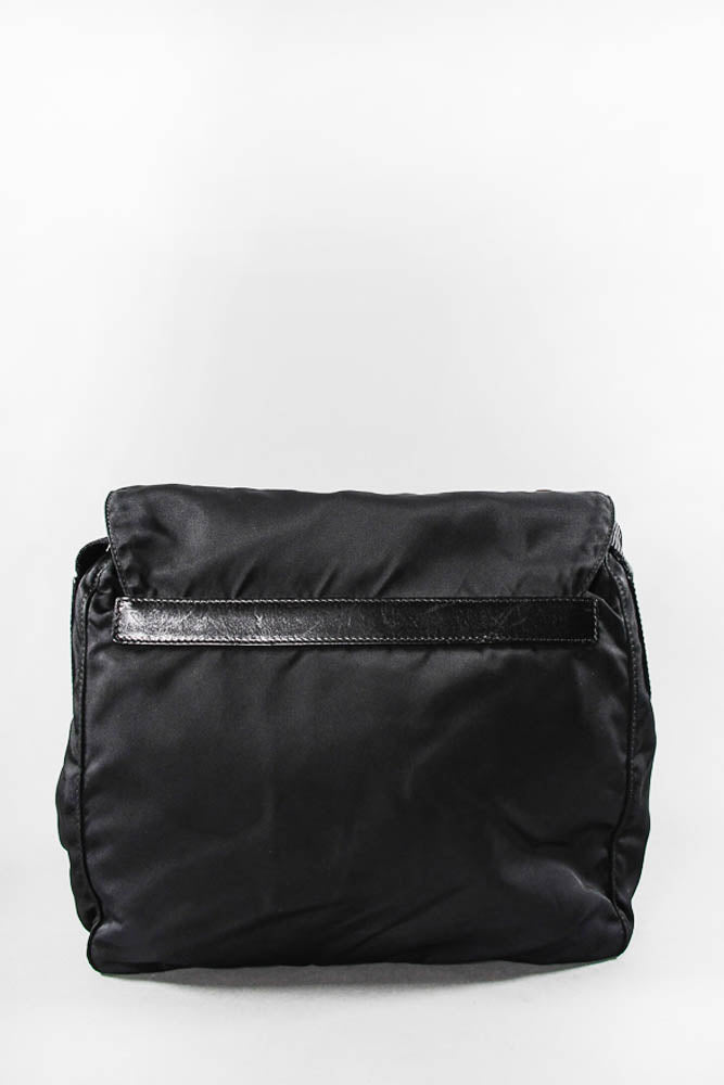 Prada Black Nylon Small TeESuto MeESenger Bag
