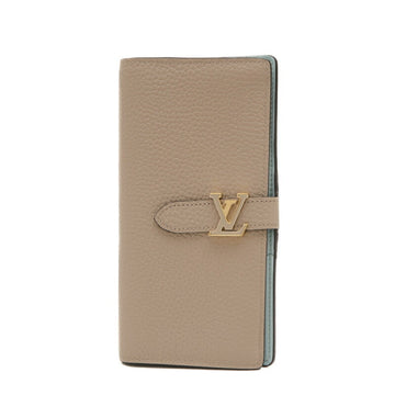 Louis Vuitton  Leather Long Wallet (Bi-Fold)