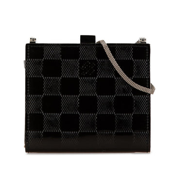 Louis Vuitton  Noir Patent Leather Pochette Shoulder Bag