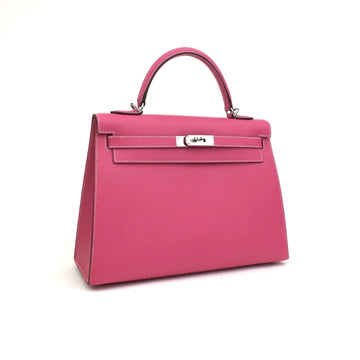HERMES - KELLY SELLIER 32 ROSE TYRIEN EPSOM PHW