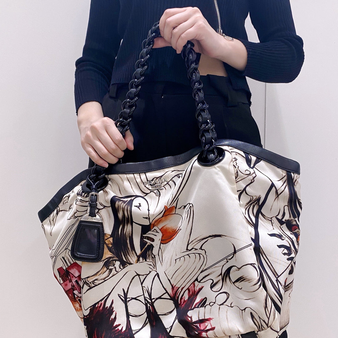 Prada Canvas shoulder bag