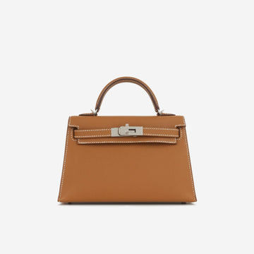 Hermès Hermès Mini Kelly - Gold Epsom Palladium