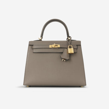 Hermès - Kelly 25 - Gris Etain Epsom GHW - 2024 - Brand New