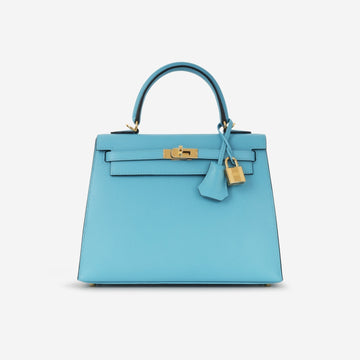 Hermès Hermès - Kelly 25 -Bleu Du Nord Veau Madame leather GHW - 2024 - Brand New