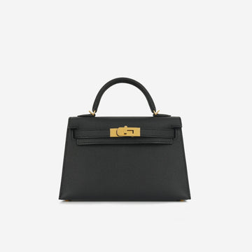 Hermès Mini Kelly 20 - Noir Epsom Gold