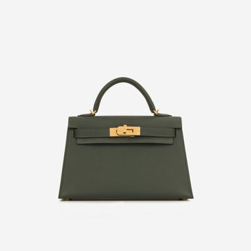 Hermès - Mini Kelly - Vert Mangrove Epsom GHW - Brand New - 2024