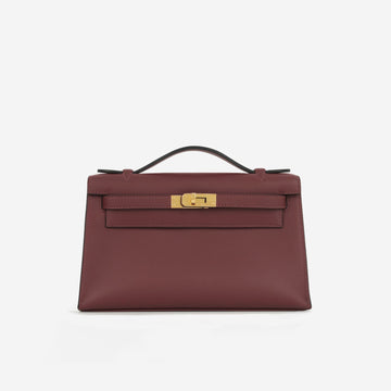 Hermès - Kelly Pochette - Rouge H Swift GHW - 2024 - Brand New