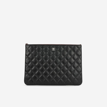 Chanel - Medium O Case - Black Lambskin CSHW - 2020 - Pristine