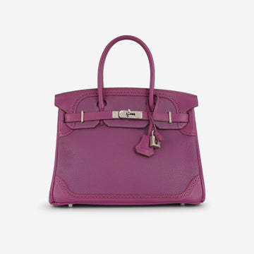 Hermès Birkin 30 Ghillies - Anemone Swift / Togo