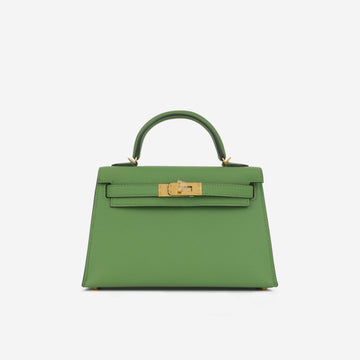 Hermès Mini Kelly - Vert Yucca Epsom | Gold Hardware