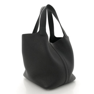 HERMES - PICOTIN 22 TAURILLON CLEMENCE NOIR WITH PALLADIUM HARDWARE