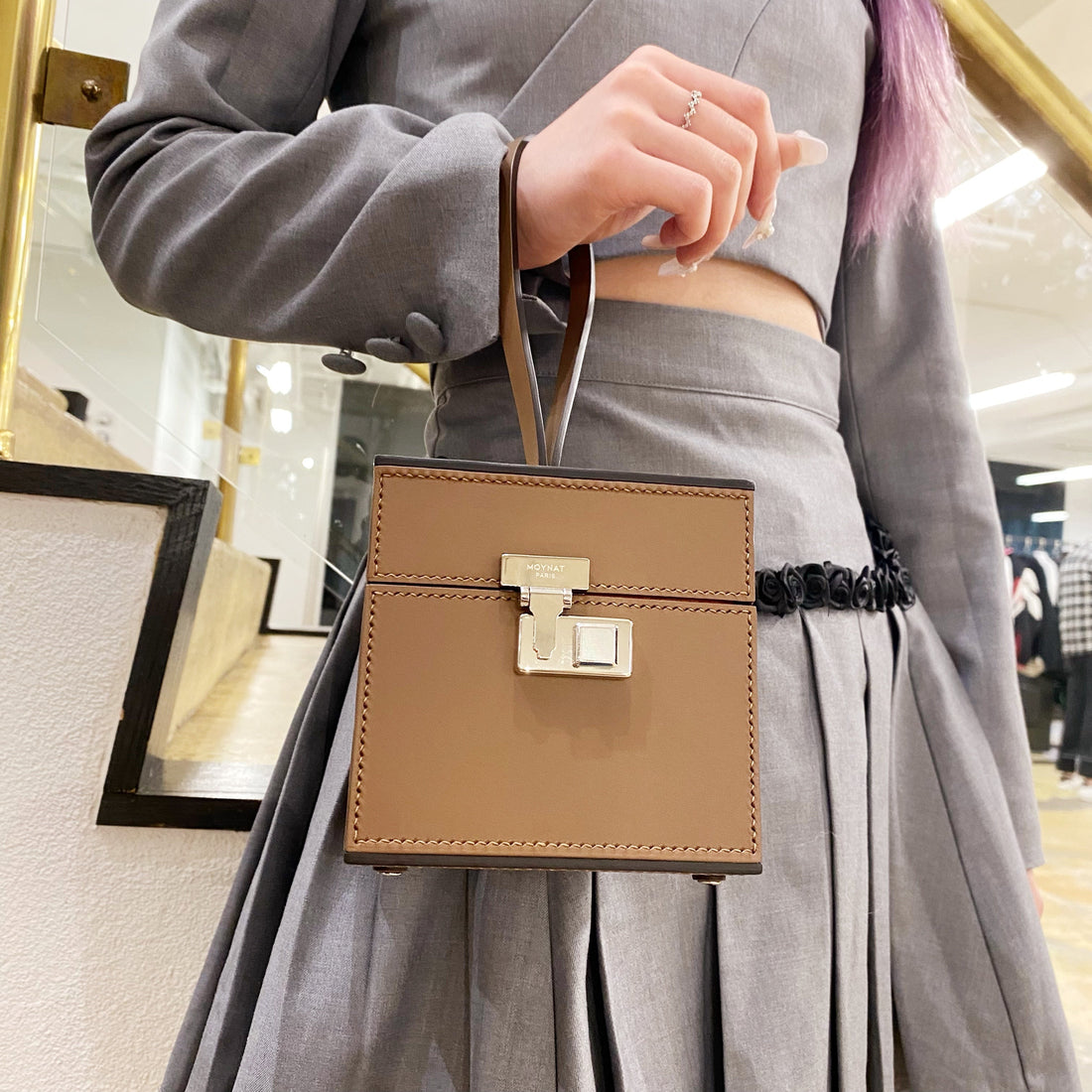 Moynat Paris Petit paradis leather mini bag