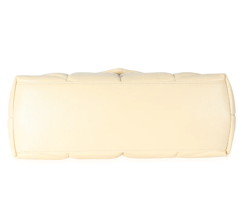 SAINT LAURENT - Light Vanilla Lambskin Medium Loulou