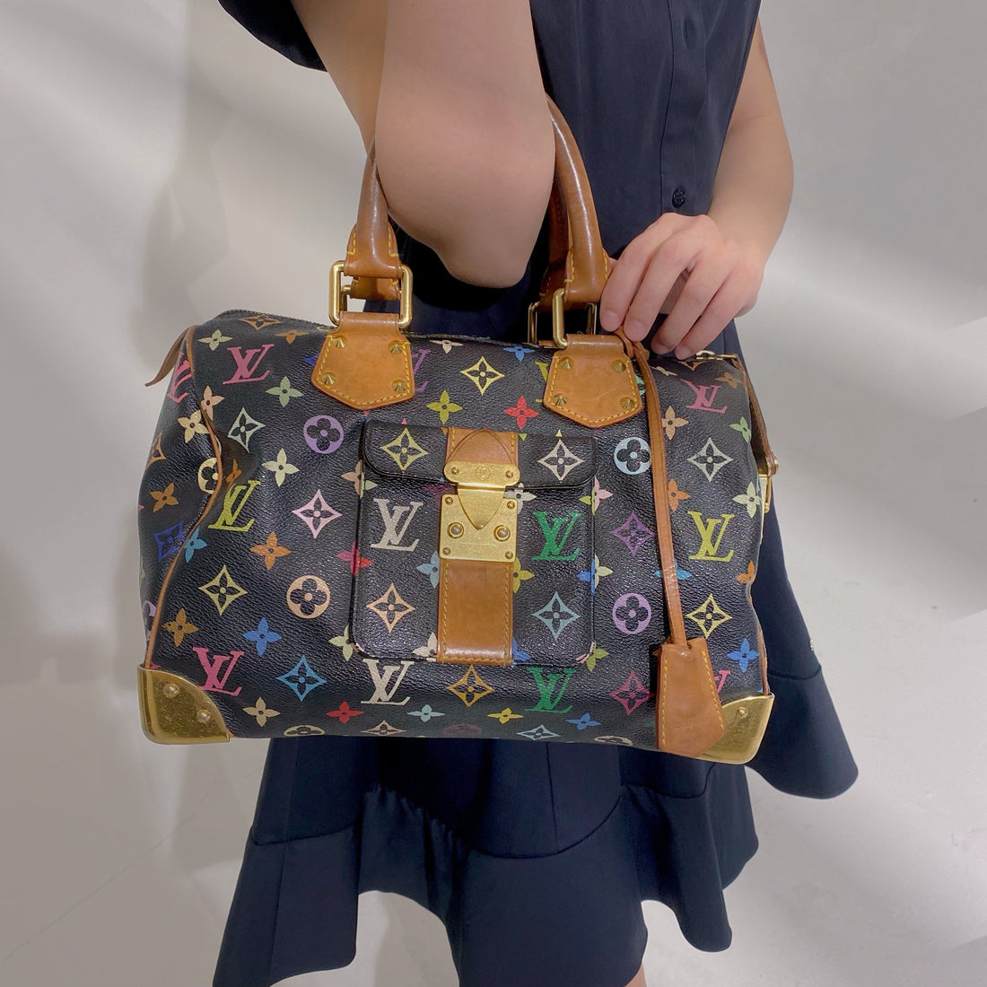 Louis Vuitton Multicolor Monogram Speedy 30 Handbag TWS