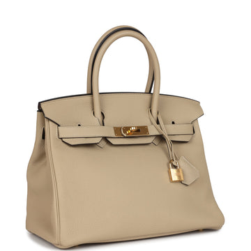 Hermes Birkin 30 Trench Togo Gold Hardware