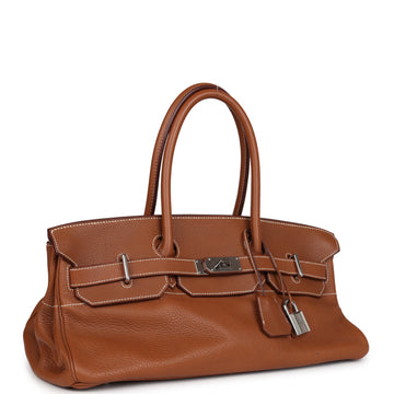 Hermes Shoulder Birkin 42 JPG Gold Clemence Palladium Hardware