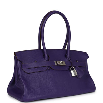 Hermes Shoulder Birkin 42 JPG Iris Clemence Palladium Hardware