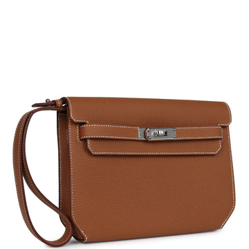 Hermes Kelly DepSShes 25 Gold Togo Palladium Hardware