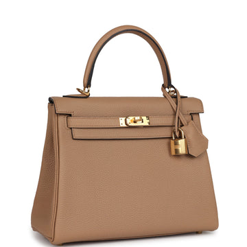 Hermes Kelly Retourne 25 Chai Togo Gold Hardware