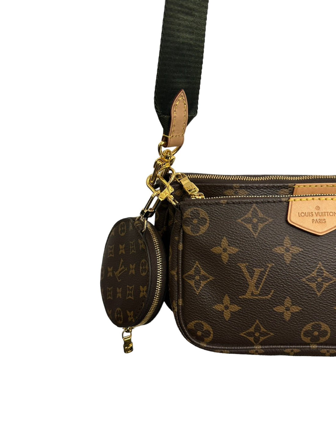 LOUIS VUITTON - Green Monogram Canvas Multi Pochette Accessoires