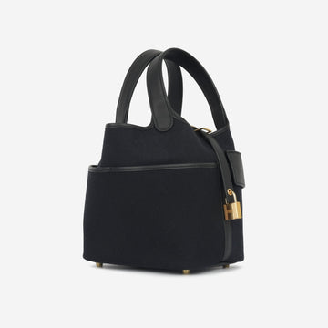 Hermès Hermès Picotin 18 Cargo - Noir Canvas GHW