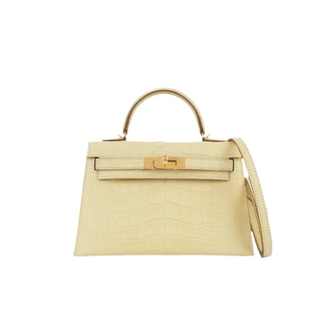 Hermès Mini Kelly - Vanille Mate (NWT)