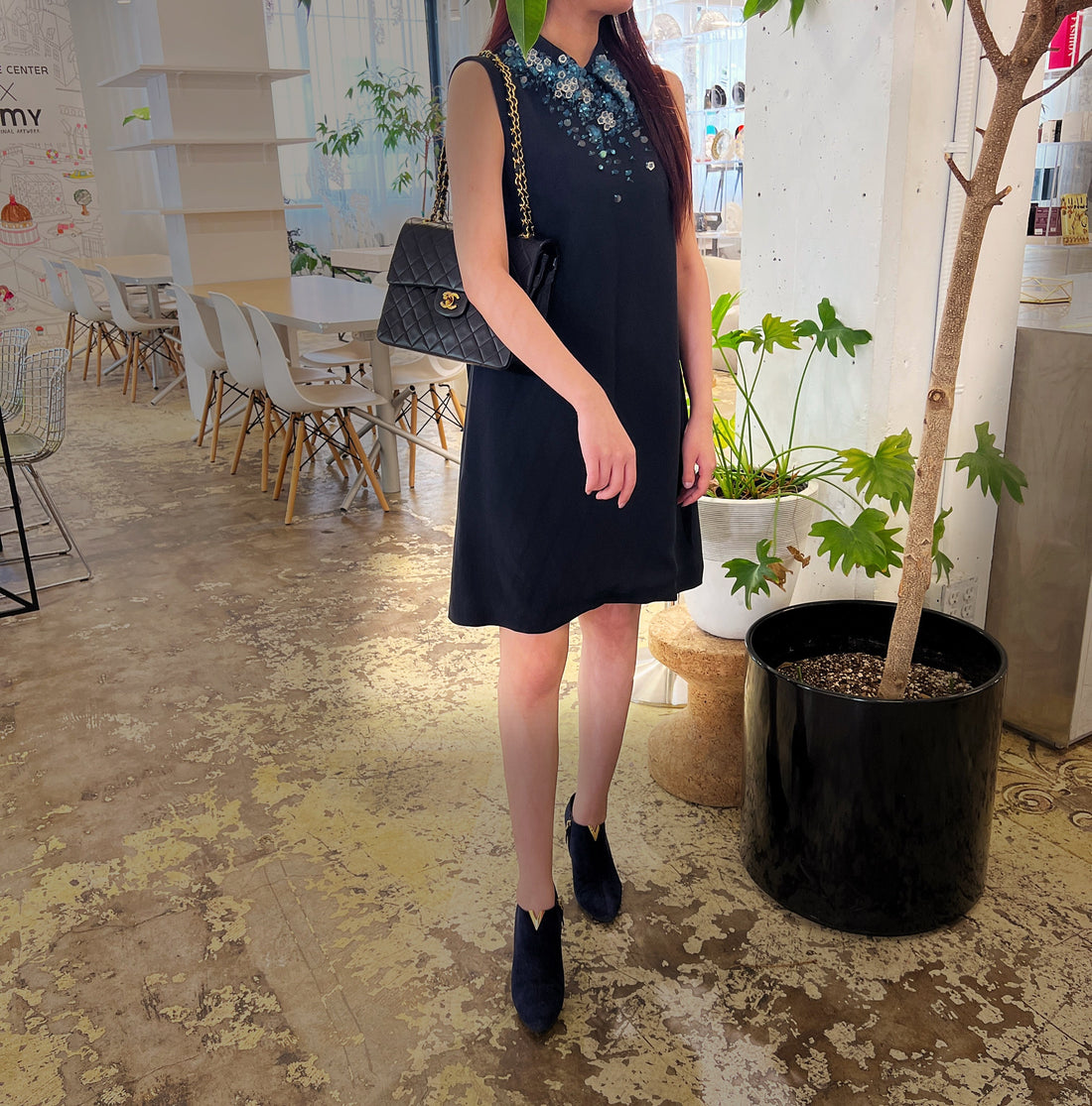 Miu Miu Sequin Navy dress