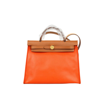 Hermès Herbag 31 - Orange MESano Berline Toile (NWT)