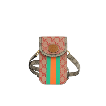 Gucci Web Flap Phone Holder CroESbody (NWT)