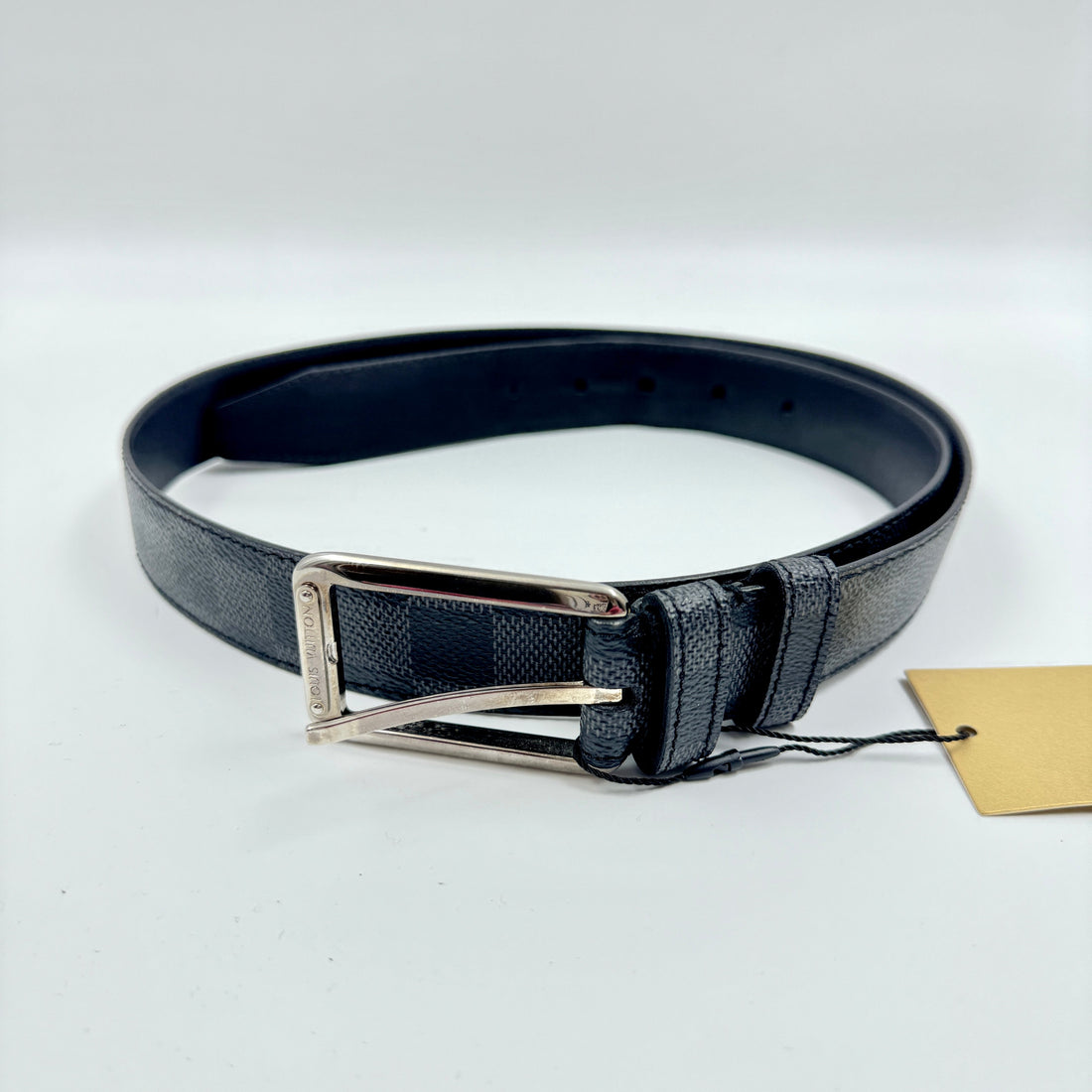 Louis Vuitton Damier Black Men's Belt TWS