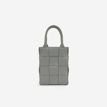 Bottega Veneta - Mini CaESete Tote - Grey IntrESciato SHW -